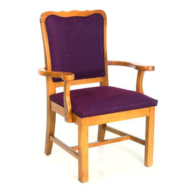 Chippendale Curved Top Arm Chair