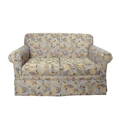 Skirted Settee With Removable Seat